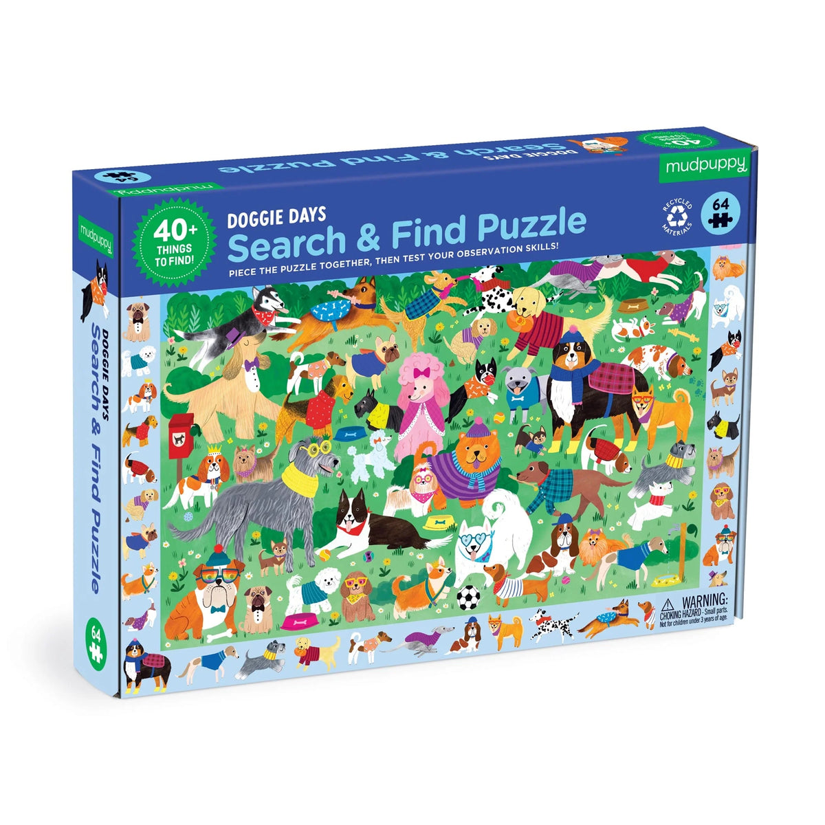 Doggie Days 64 Piece Search & Find Puzzle