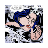 Roy Lichtenstein Drowning Girl Sticker