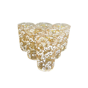 Gold Eden Flower Tea Glass (121-G)