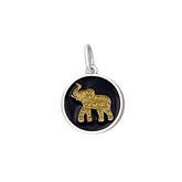LOLA Elephant Small Pendant (black/gold)