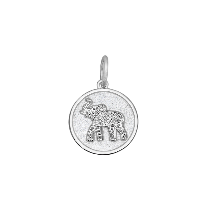 LOLA Elephant Small Pendant (silver/alpine white)