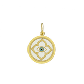 LOLA Evil Eye Small Pendant (gold/alpine white)