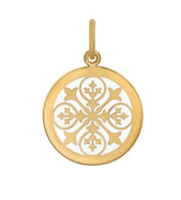 Sisterhood Fleur Medium Pendant (all gold/alpine white)