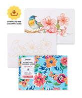 15 Sheets 140lb Floral-themed Watercolor Paper