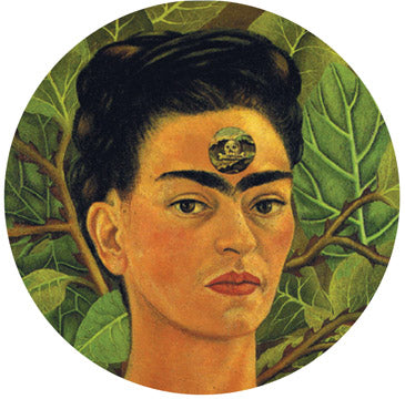 Frida Thinking About Death Button