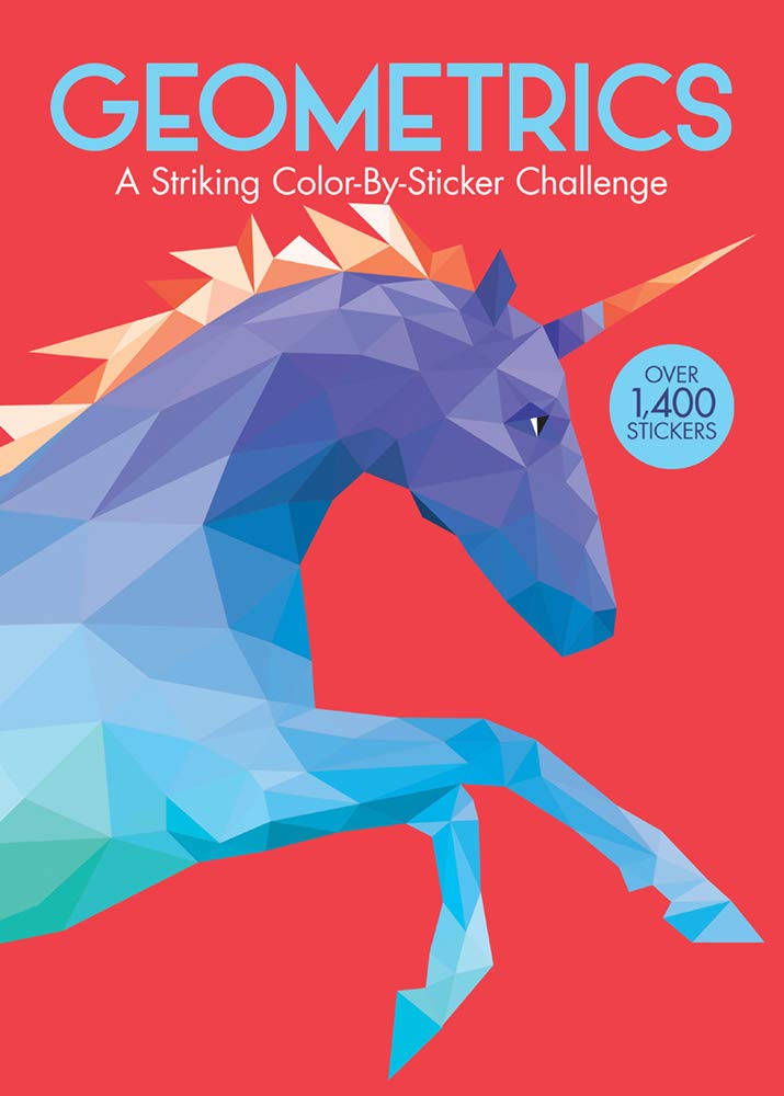 Geometrics Color-By-Sticker Book