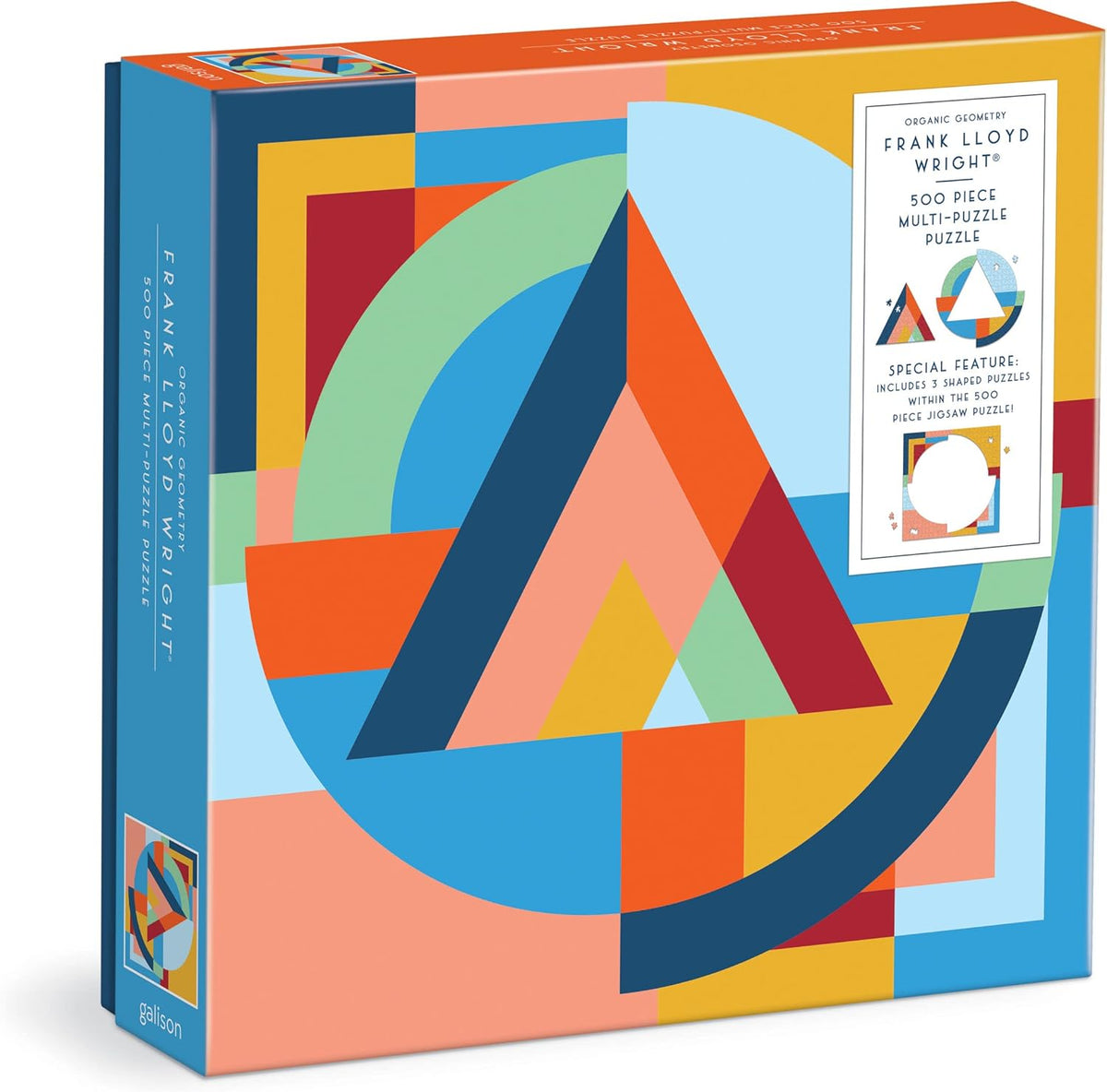 Frank Lloyd Wright Organic Geometry 500 Piece Multi-Puzzle