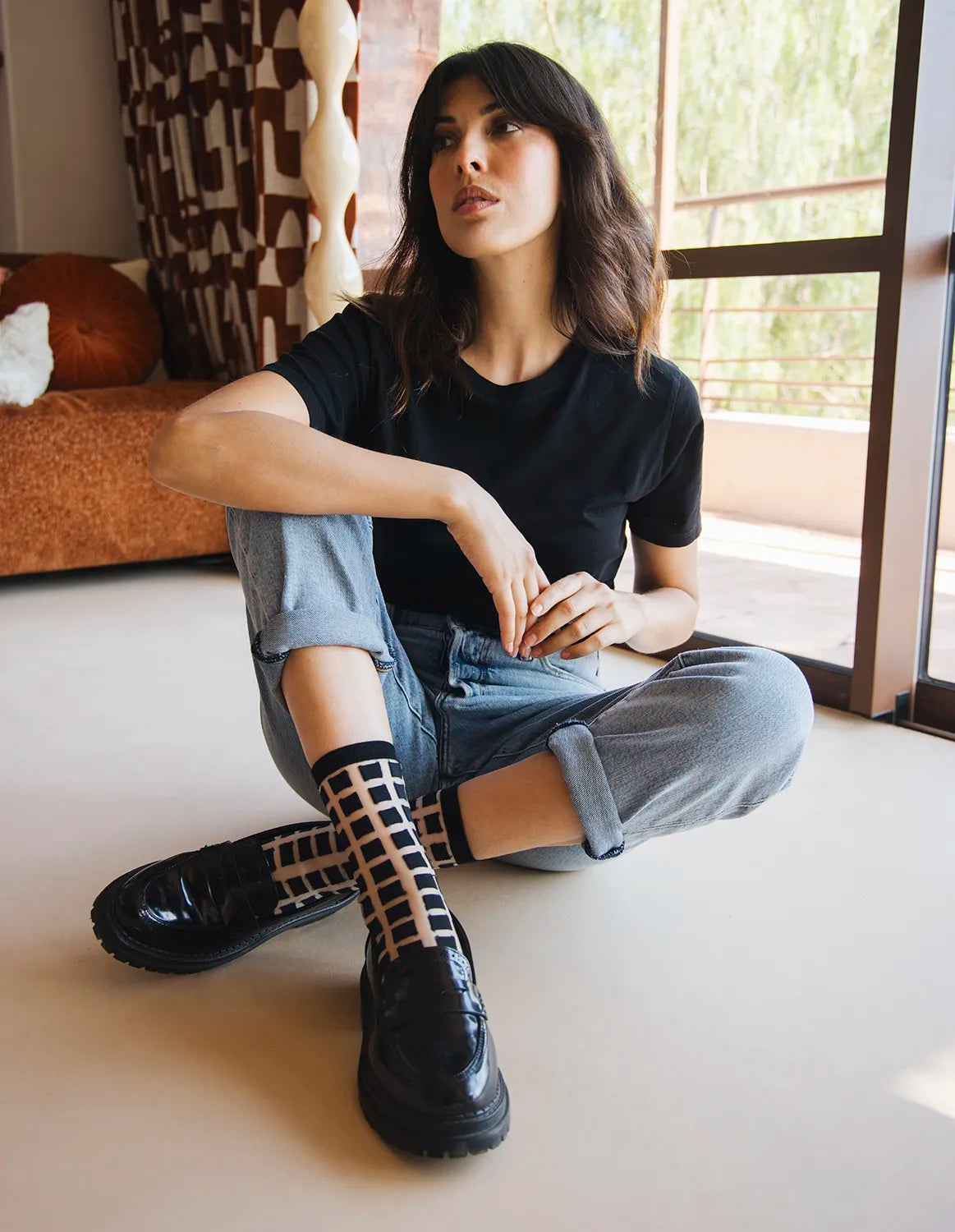 Ginza Black Socks