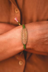 Baia Bracelet Gold & Green