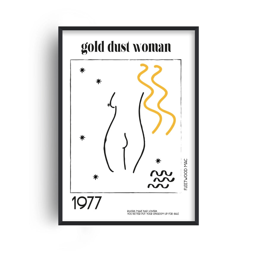 Gold Dust Woman Retro Giclee Art Print