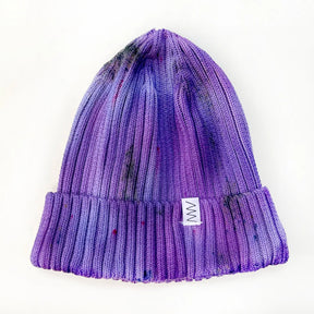 Hand-dyed Beanie Hat - Grape