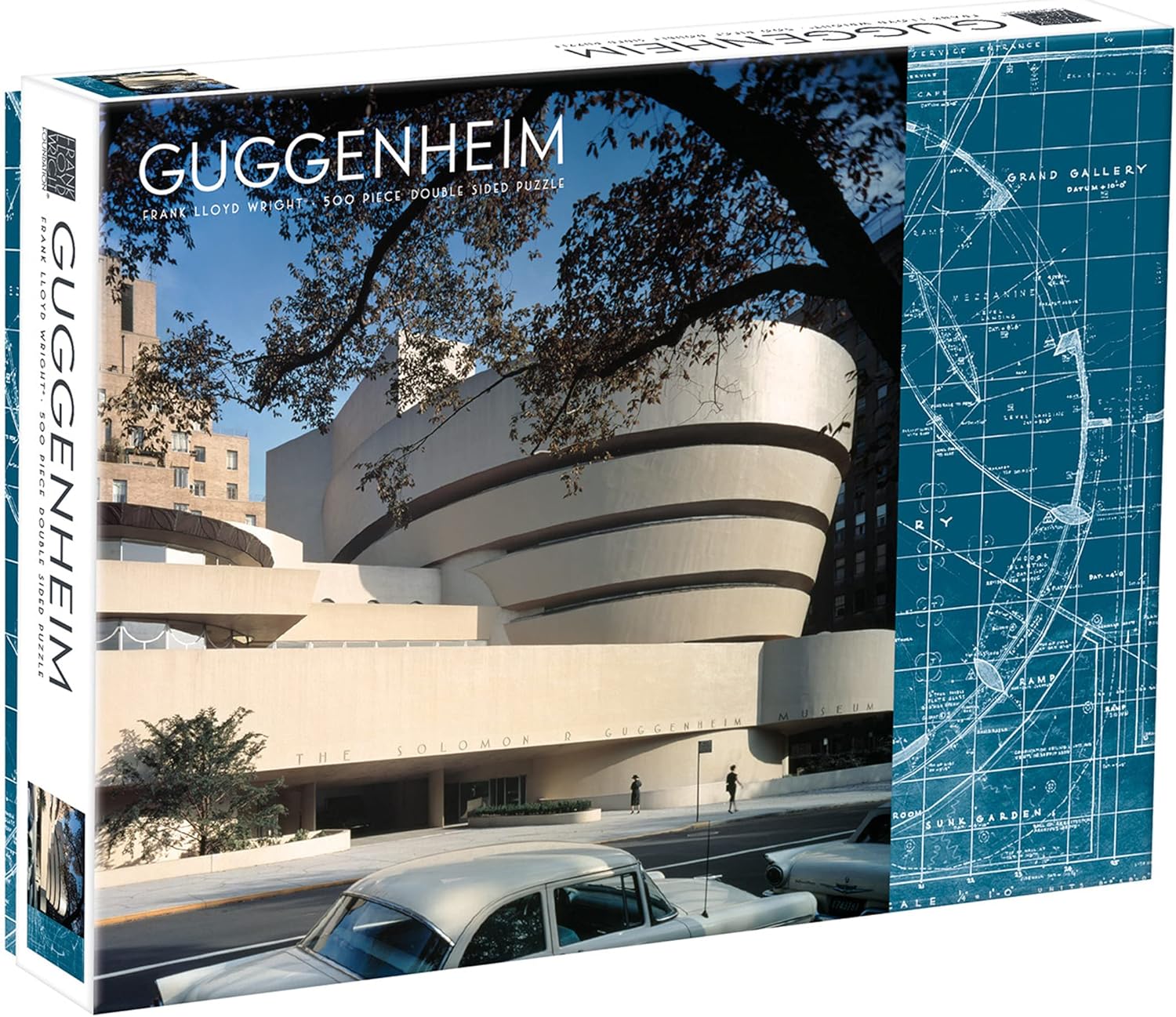 Frank Lloyd Wright Guggenheim Two-Sided Jigsaw Puzzle