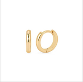 H168 | Simple Gold Plated Huggie Earrings