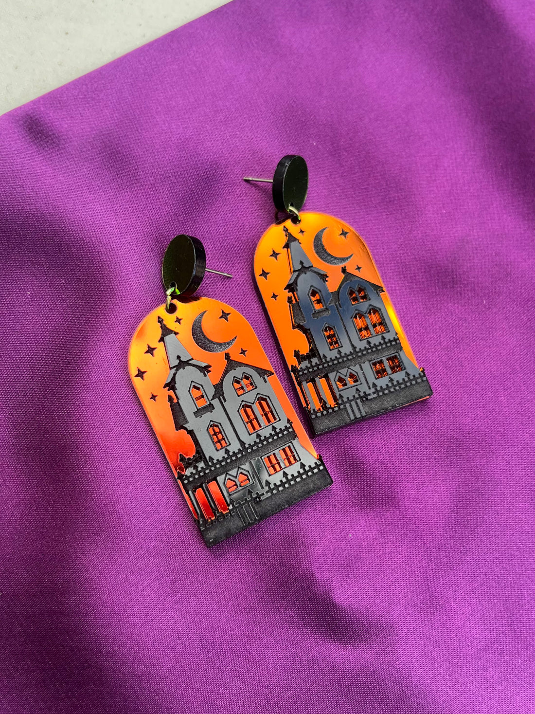 Haunted House Earrings