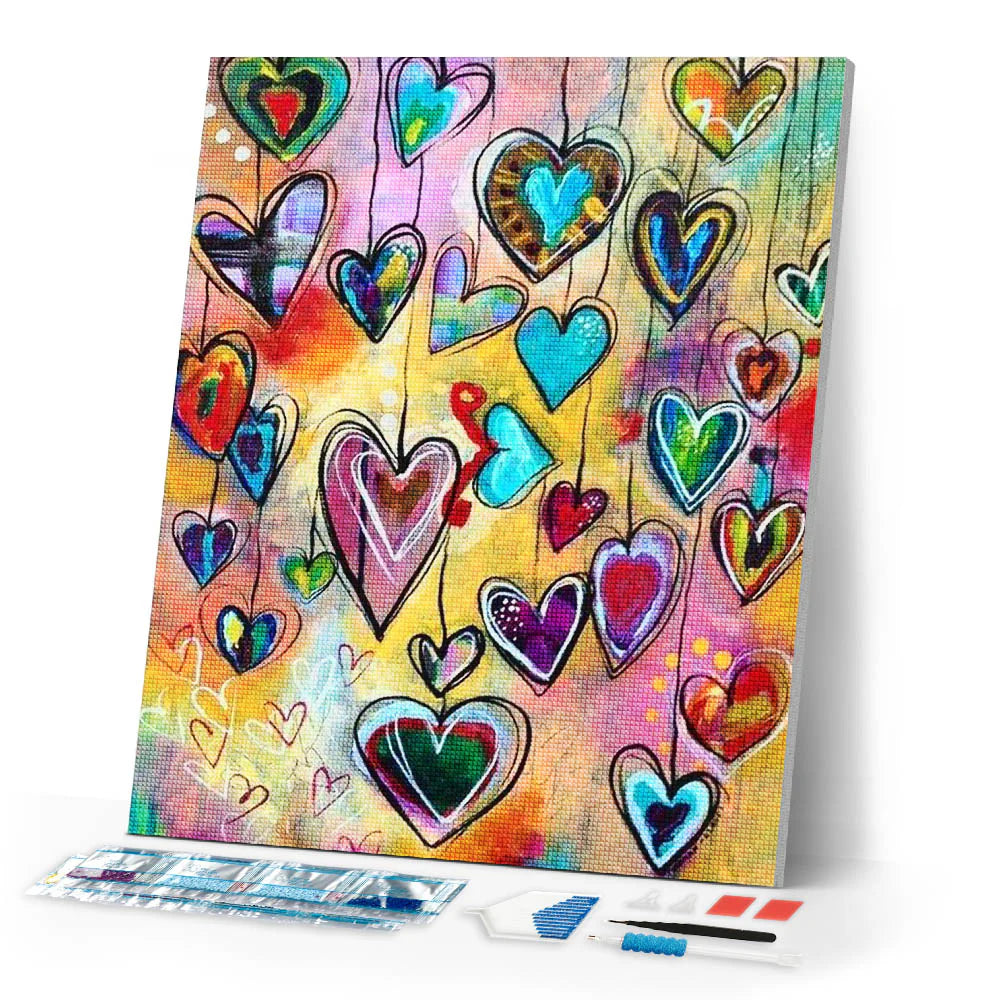Diamond Painting - Hearts