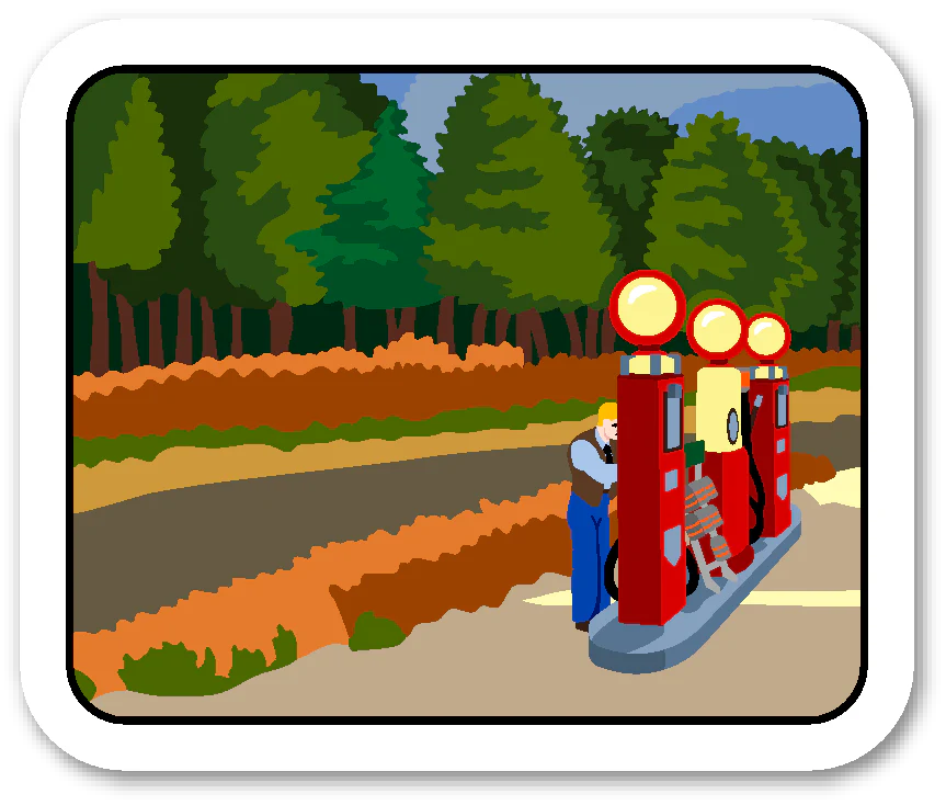 Hopper Gas Sticker