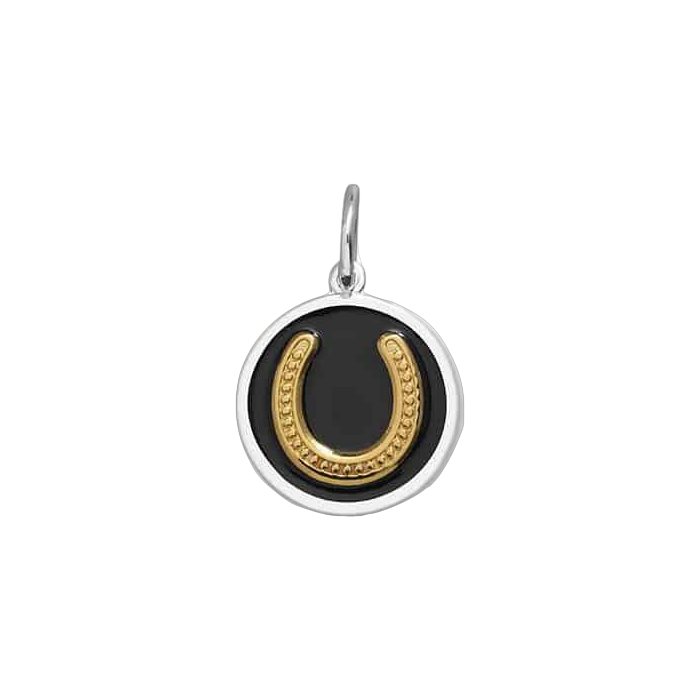 LOLA Horse Shoe Small Pendant (gold/black)