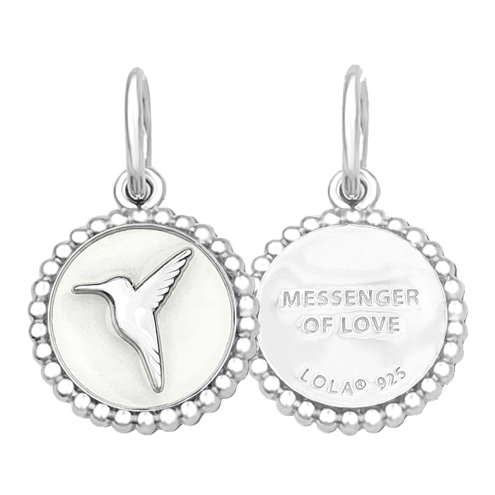 LOLA Hummingbird Small Pendant (silver/alpine white)
