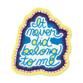 Jeffrey Gibson it never did belong to me Sticker