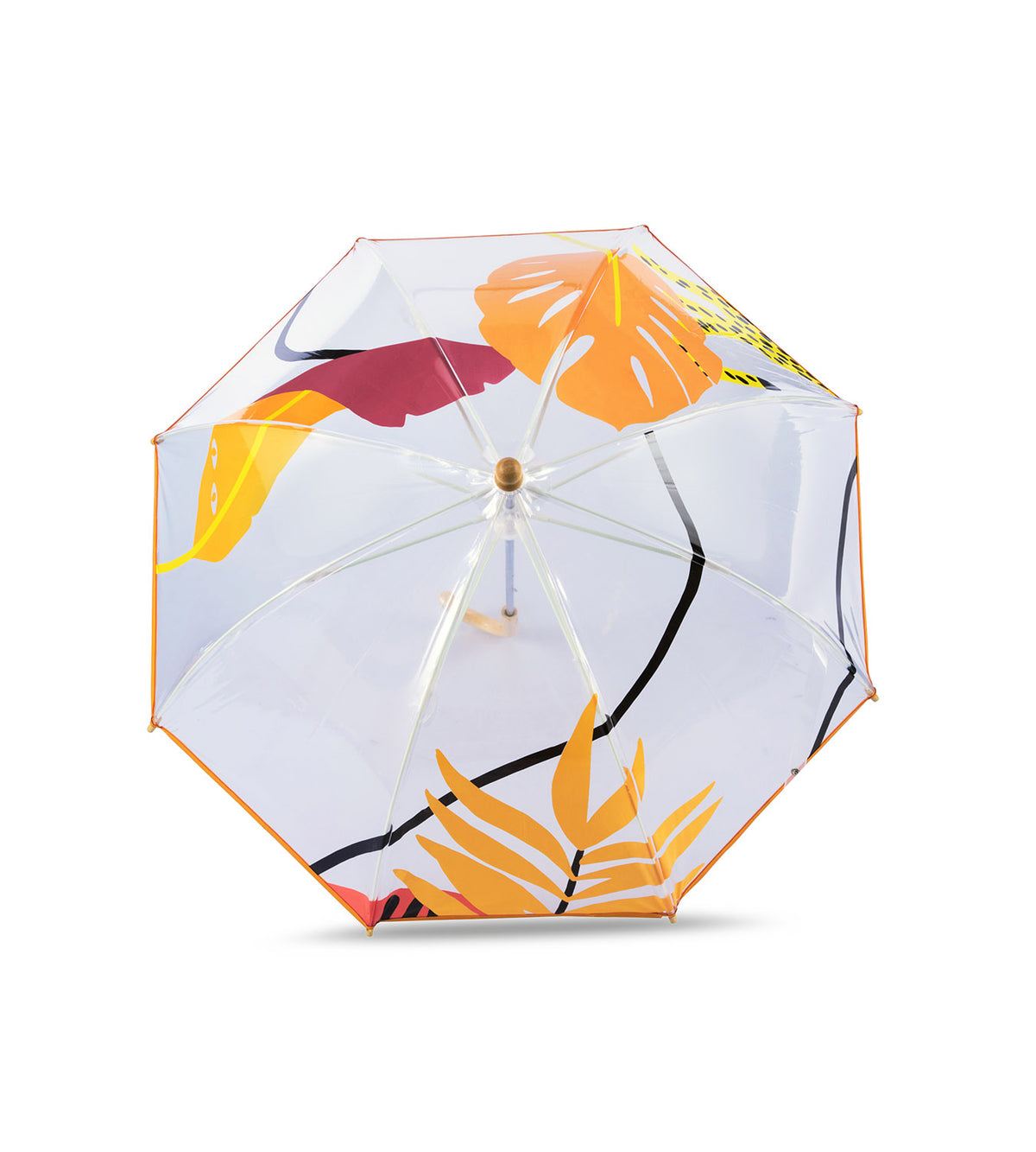 Kerala Kids Clear Dome Umbrella (orange)