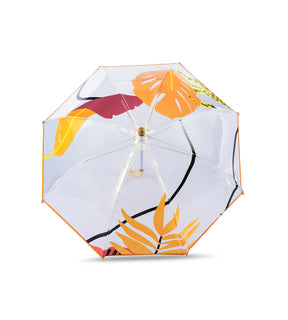 Kerala Kids Clear Dome Umbrella (orange)