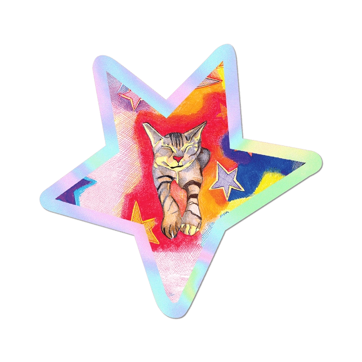 Keren Cytter Star Kitty Sticker