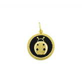 LOLA Ladybug Small Pendant (black/gold)