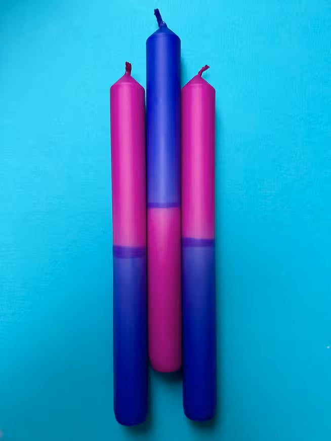 Lapsis Violet Dip Dye Candles (set of 3)