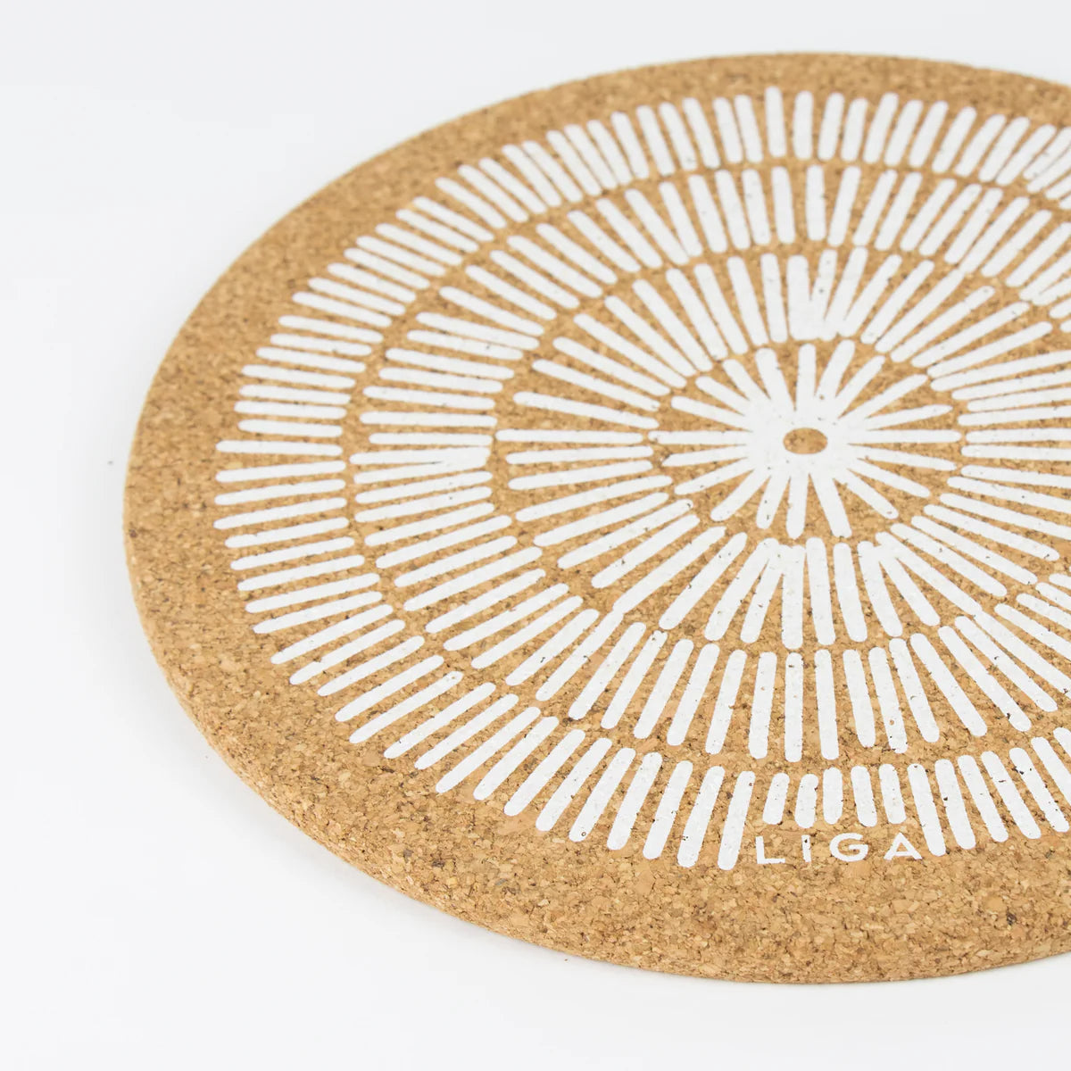 Sandy Lines Printed Cork Trivet 