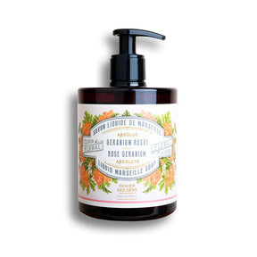 Liquid Marseille Soap (16.9 oz) Rose Geranium