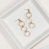 Loopy Earrings (dusty rose)
