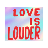 Sam Durant Love is Louder Sticker