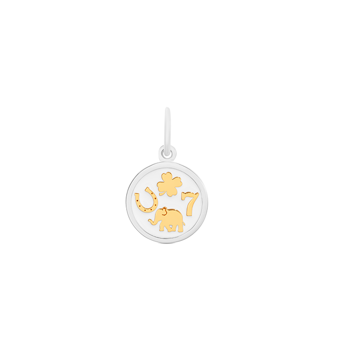 LOLA Lucky You Mini Pendant (gold/alpine white)