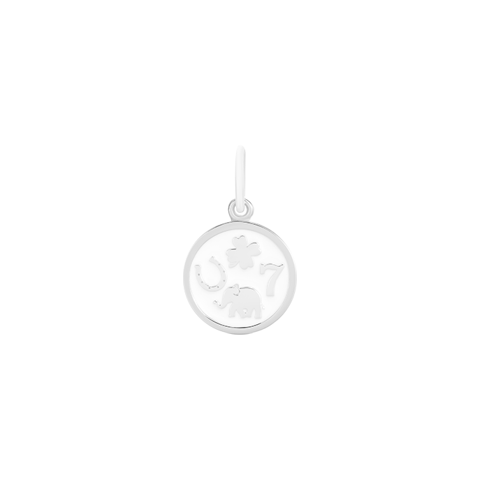 LOLA Lucky You Mini Pendant (silver/alpine white)