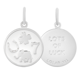 LOLA Lucky You Small Pendant (silver/alpine white)