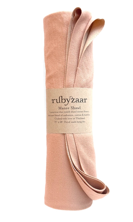Manee Shawl - Peach Bellini