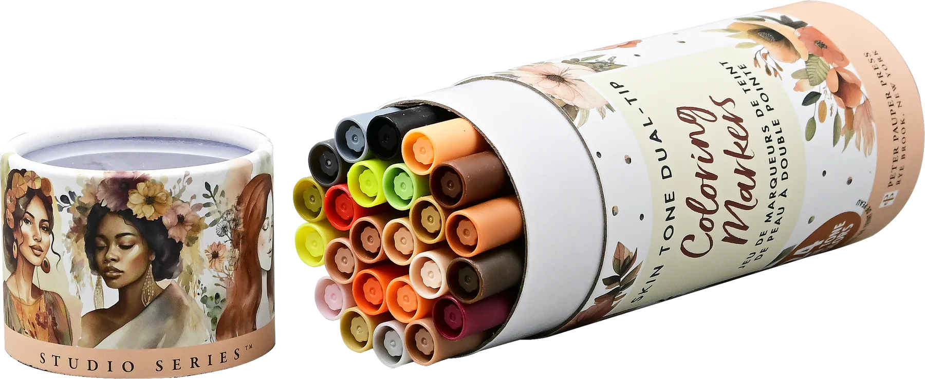 Skin-Tone Dual Tip Coloring Markers (set of 24)
