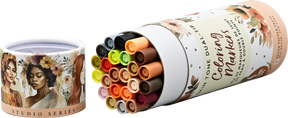 Skin-Tone Dual Tip Coloring Markers (set of 24)