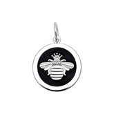 Queen Bee Medium Pendant (silver/Black)