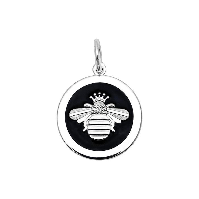 Queen Bee Medium Pendant (silver/Black)