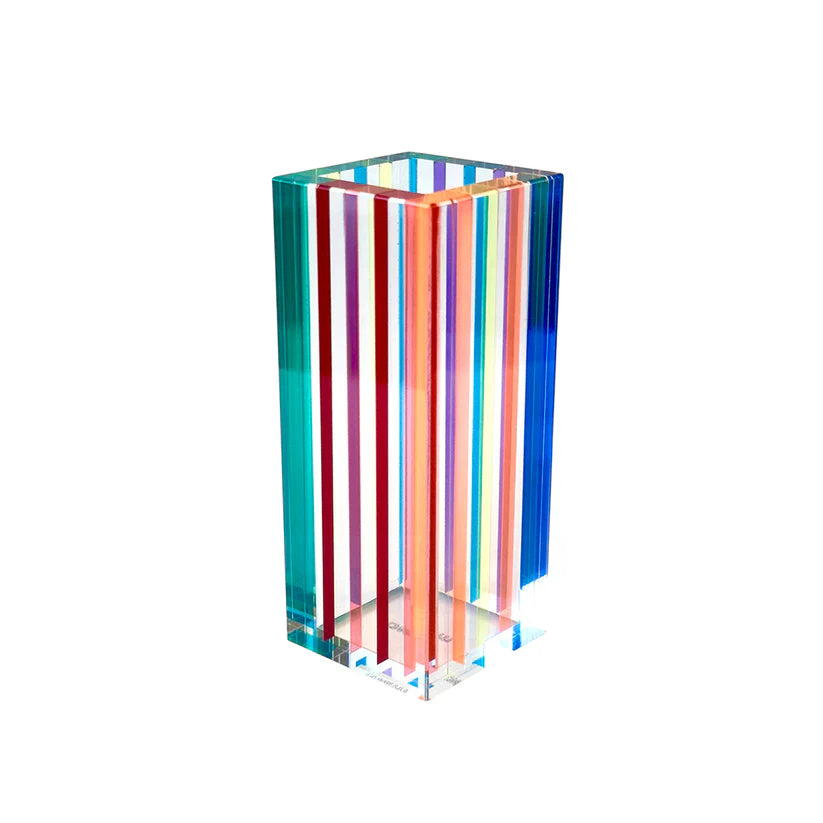 Striped Colorful Bouquet Vase