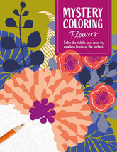 Mystery Coloring Flowers: Solve the riddle and color by numbers to reveal the picture