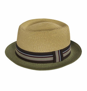 Two-Tone Pork Pie Hat