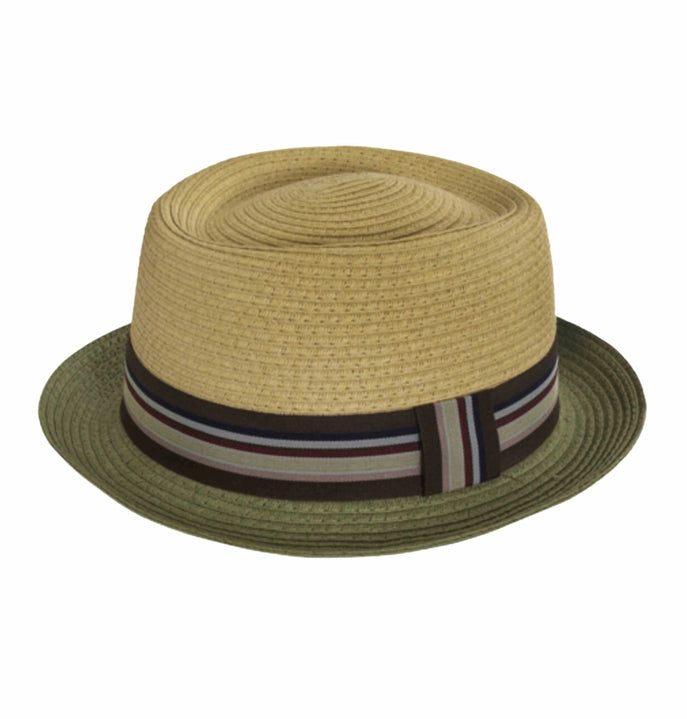 Two-Tone Pork Pie Hat