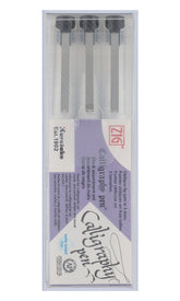 Zig® Calligraphy 3 Oblique Nib Pens - Black