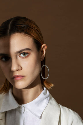 La Mollla Oh Acier Creole Earrings