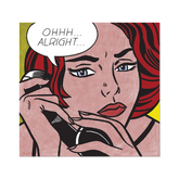 Roy Lichtenstein Ohhh... Alright... Sticker