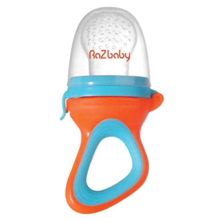 RaZ-Fruit Feeder and Teether - Orange and Blue