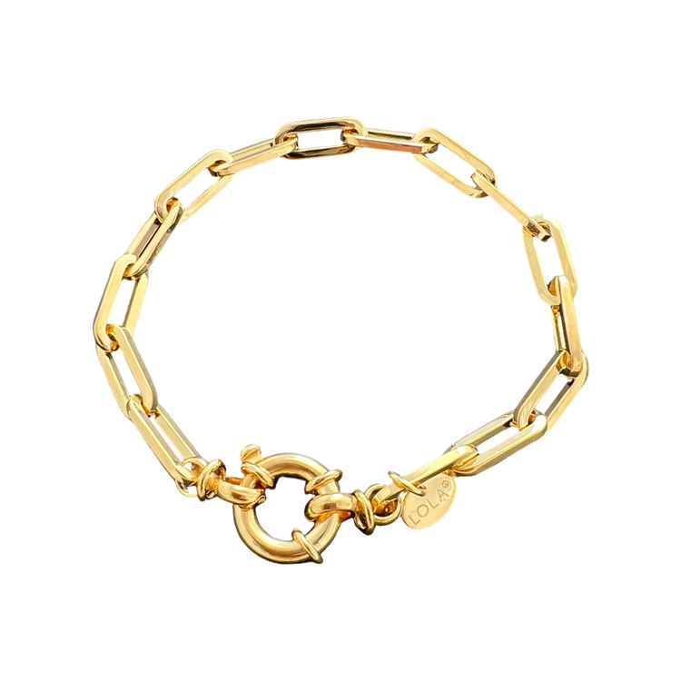 LOLA Oval Link 5.2 mm Bracelet" (gold)