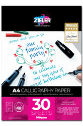 Zieler® A4 Calligraphy Pad - 100gsm, 30 Sheets